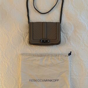 Rebecca Minkoff Gray Quilted Crossbody Bag